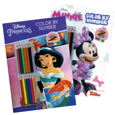 Walt Disney kleuren op nummer